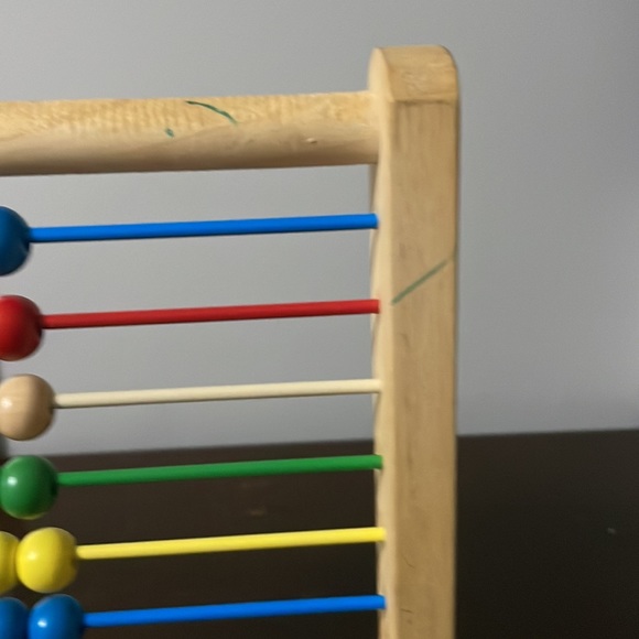 Melissa & Doug Abacus - Classic Wooden Educational Counting Toy With 100 Beads - Picture 4 of 4